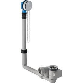 Geberit badafvoer met stop, d52, lengte 23 cm, met afwerkset, tegenstroomprincipe (150.020.00.1)