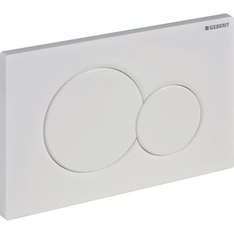 Geberit bedieningsplaat wit Sigma01, voor spoeling met 2 hoeveelheden (115.770.11.5)